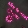 nice to meet you neon sign
